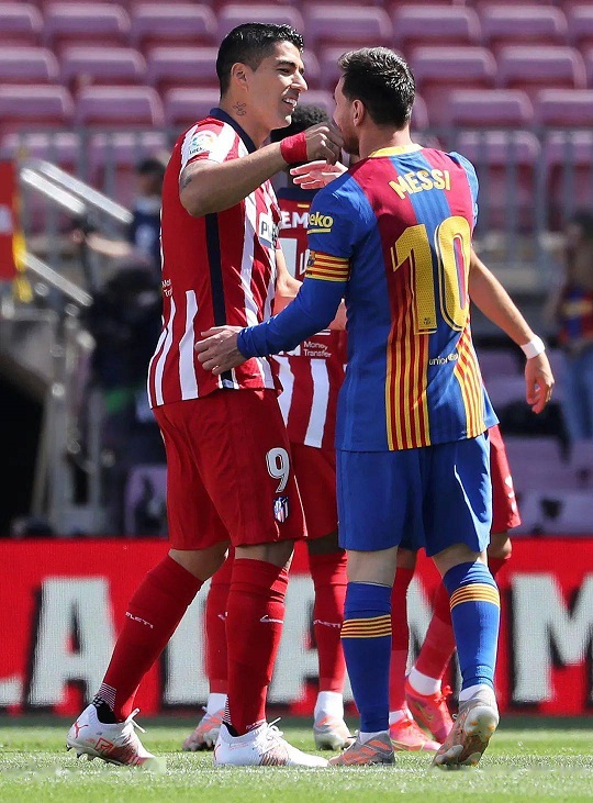 Prima amichevole di Lionel Messi e Luis Suárez